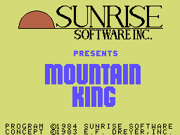 Mountain King screenshot 3 for Colecovision